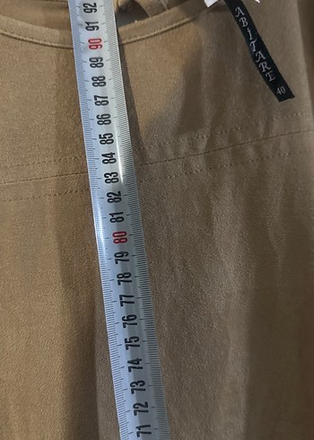 Bej Süet Salaş Kadın Elbise - Görsel 4