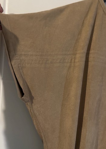 Bej Süet Salaş Kadın Elbise - Görsel 3