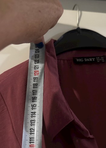 Kuşaklı gül kurusu Kadın Uzun Elbise - Görsel 6