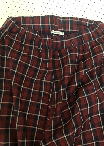 Bordo Ekoseli Erkek Pijama Altı - Görsel 2