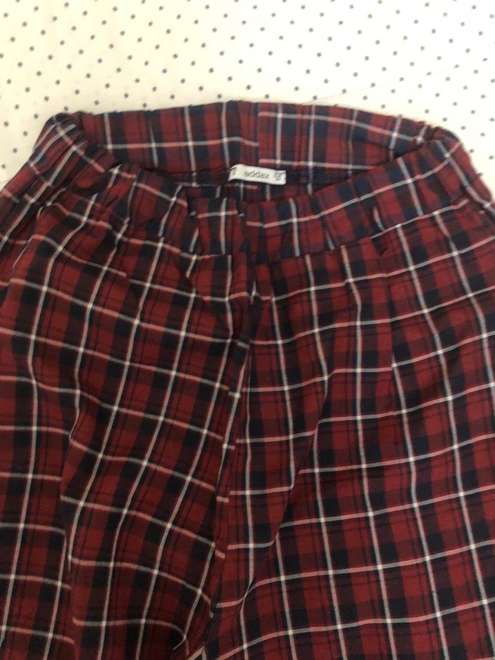 Bordo Ekoseli Erkek Pijama Altı - Görsel 3