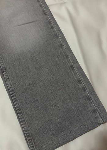 Zara Gri Düğmeli Kadın Jean - Görsel 3