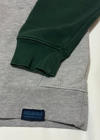 Gri Haki Yeşil Raglan Kollu Unisex Sweatshirt - Görsel 4