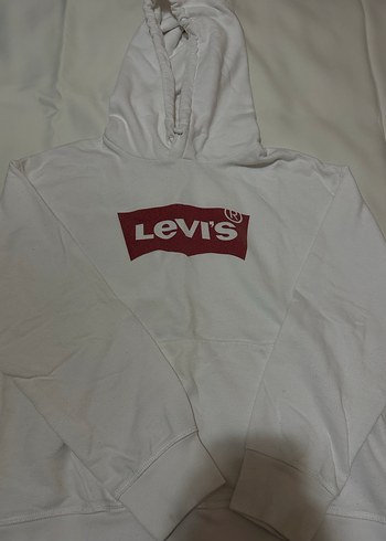 Levis Kadın Beyaz Fermuarlı Sweatshirt - Görsel 3