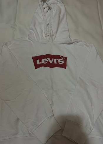 Levis Kadın Beyaz Fermuarlı Sweatshirt - Görsel 2