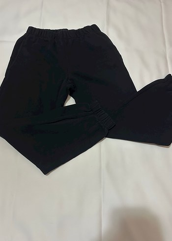 Siyah Ve Krem Kadın Rahat Kesim Eşofman Altı - Görsel 5