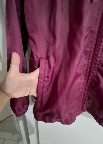 Bordo Parlak Kadın Midi Ceket - Görsel 3