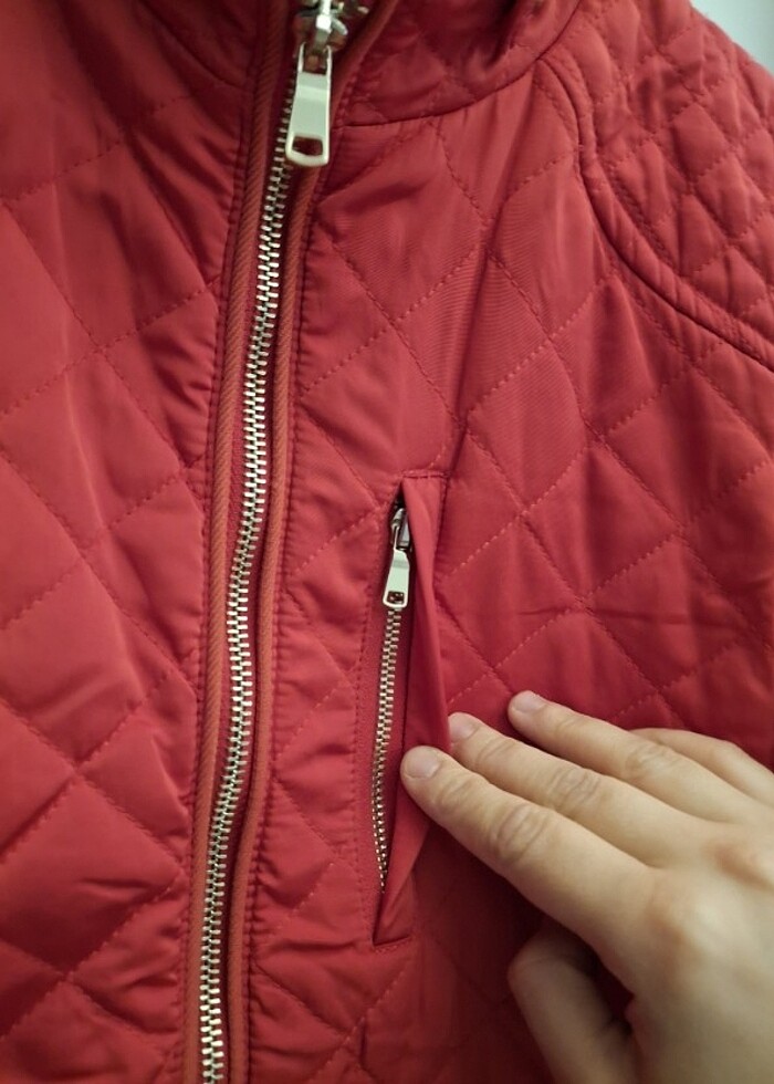 Kapitone model kısa ceket  - Görsel 3