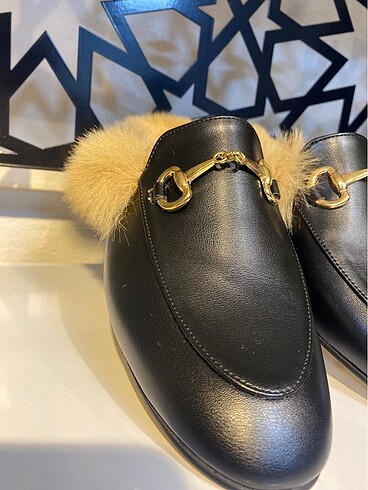 Zara Gucci Çok Şık Peluş Terlik
