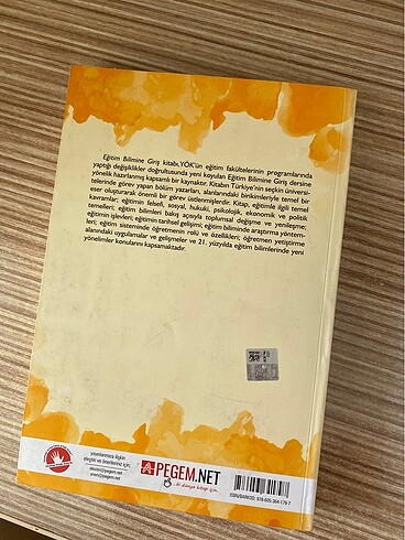 Pegem kitap (Eğitim Bilimine Giriş)