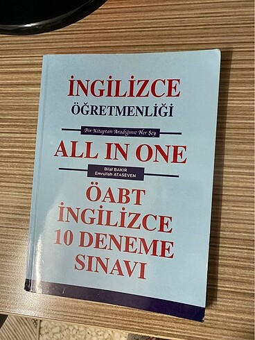 All in one öabt İngilizce çözümlü 10 deneme sınavı