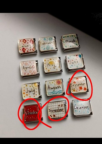 Diğer 11 adet charm