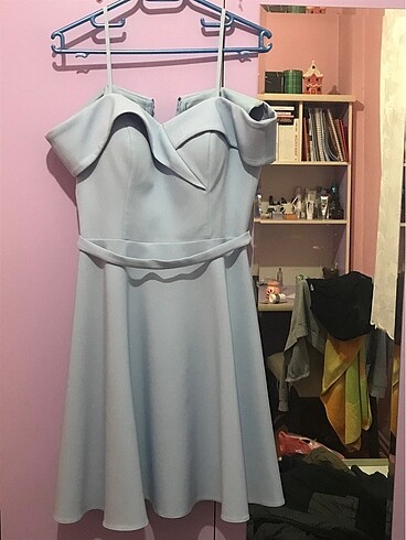 abiye elbise mavi