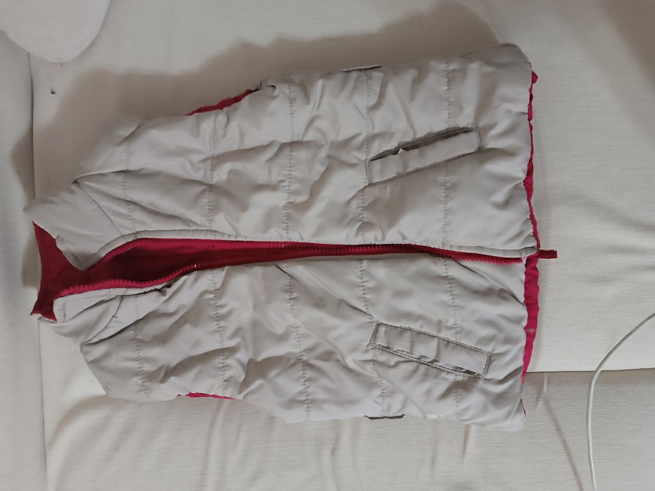 Kız Çocuk Fermuarlı Pembe Polar Yelek - Görsel 4