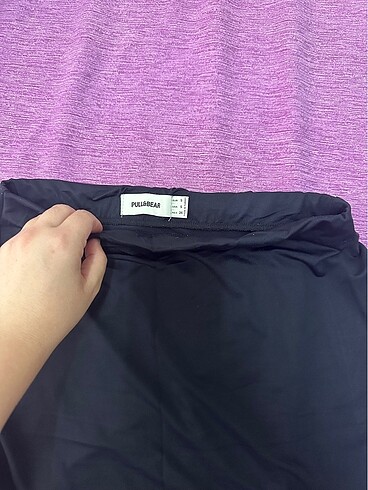Pull and Bear Pull and bear yırtmaçlı midi etek