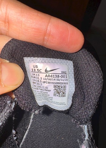 31 Beden Siyah 31.5 numara Erkek Çocuk Spor Ayakkabı