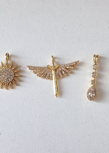 Gold Kadın Kolye Ucu - Görsel 3