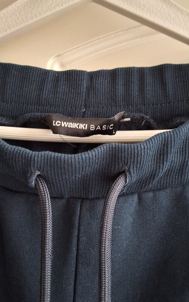 Lacivert Bol Kesim Kadın Eşofman Altı - Görsel 2