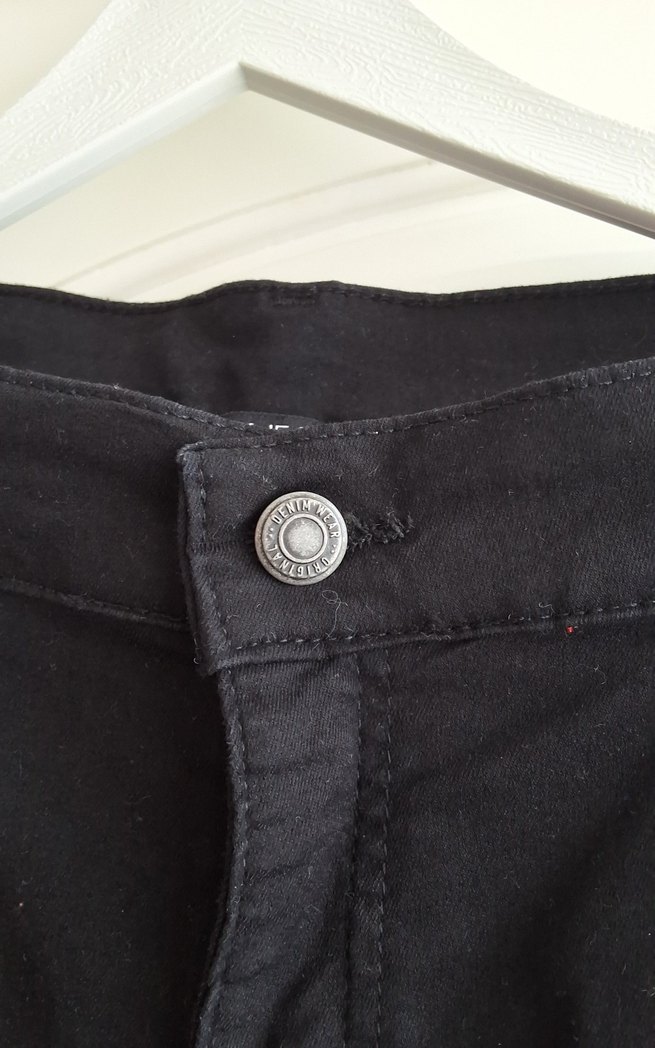 Siyah Kadın Kot Pantolon - Görsel 3