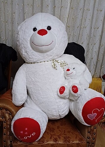  Beden beyaz peluş ayı 