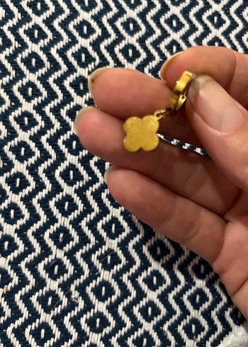 Diğer Boncuklu Mini Beyaz Bohem Küpe