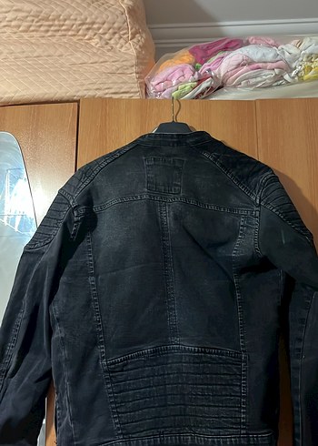 Defacto Kadın Siyah Biker Denim Ceket