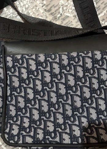 Gri Deri Christian Dior Tokalı Çanta - Görsel 2