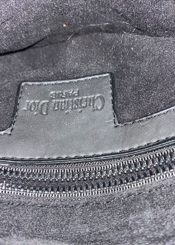 Gri Deri Christian Dior Tokalı Çanta - Görsel 4