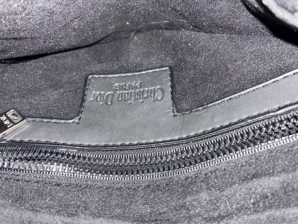 Gri Deri Christian Dior Tokalı Çanta - Görsel 4