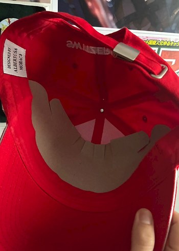 Alberto mobaco Kırmızı Kadın Spor Şapka Velcro Ayarlı - Görsel 3