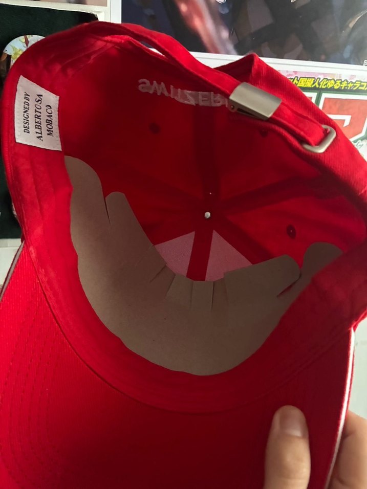 Alberto mobaco Kırmızı Kadın Spor Şapka Velcro Ayarlı - Görsel 3