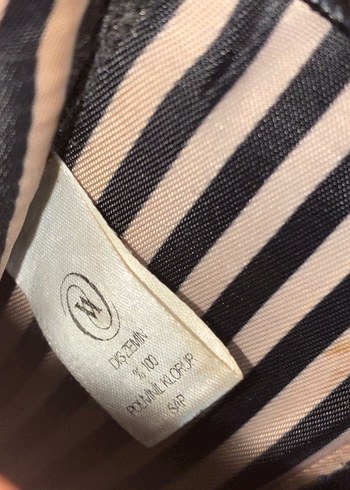 Vakko Siyah Deri Tokalı Kadın Çanta - Görsel 6