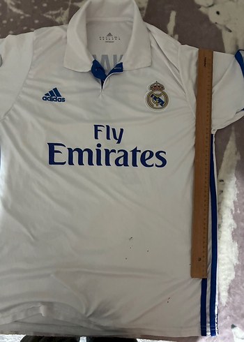 Erkek Beyaz Real Madrid Forması Kısa Kollu - Görsel 4