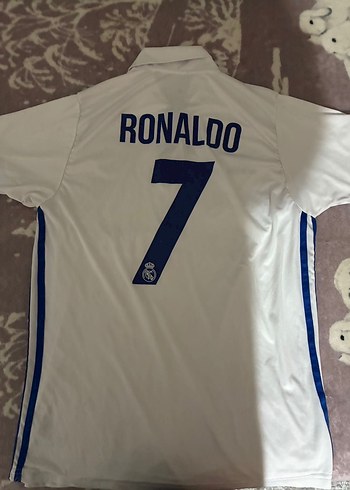 Erkek Beyaz Real Madrid Forması Kısa Kollu - Görsel 2