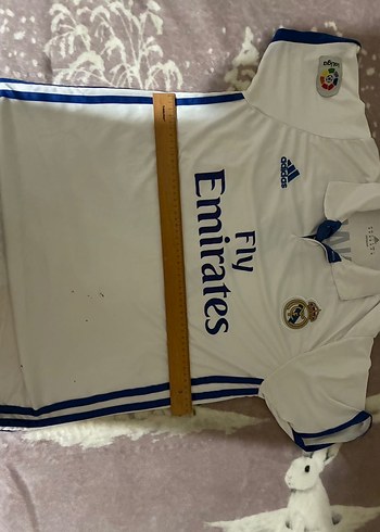 Erkek Beyaz Real Madrid Forması Kısa Kollu - Görsel 3