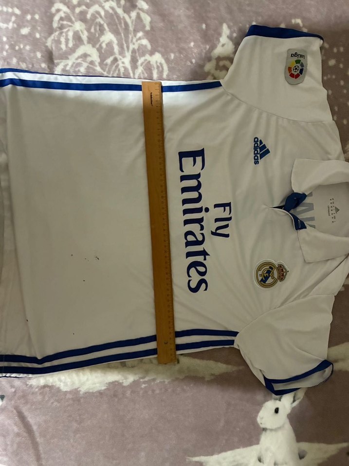 Erkek Beyaz Real Madrid Forması Kısa Kollu - Görsel 3