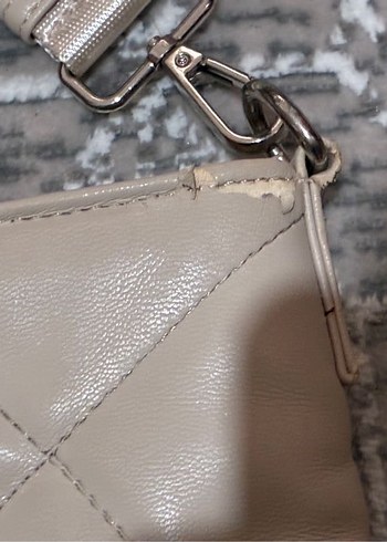 Bershka Bej Deri Kadın Çanta - Görsel 6