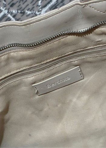 Bershka Bej Deri Kadın Çanta - Görsel 4