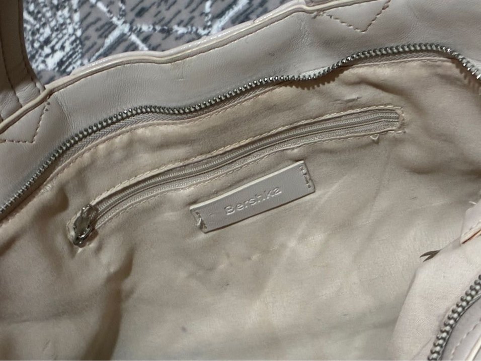 Bershka Bej Deri Kadın Çanta - Görsel 4