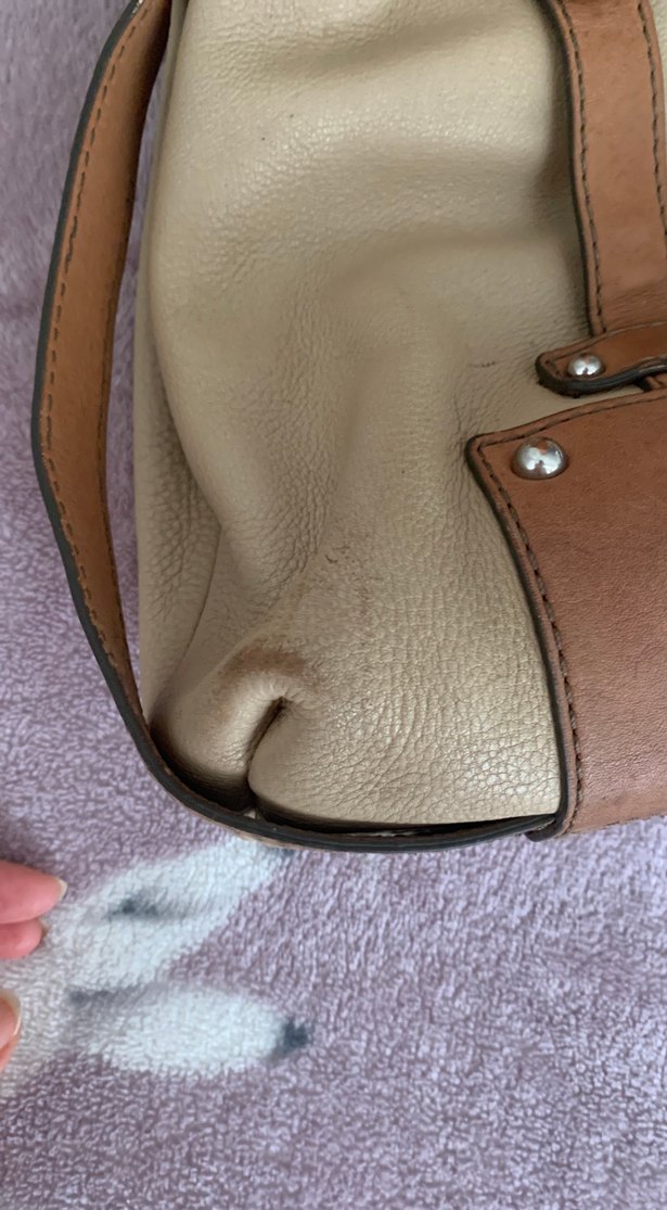 Banan republic Bej Deri Tokalı Bohem Kadın Çanta - Görsel 4