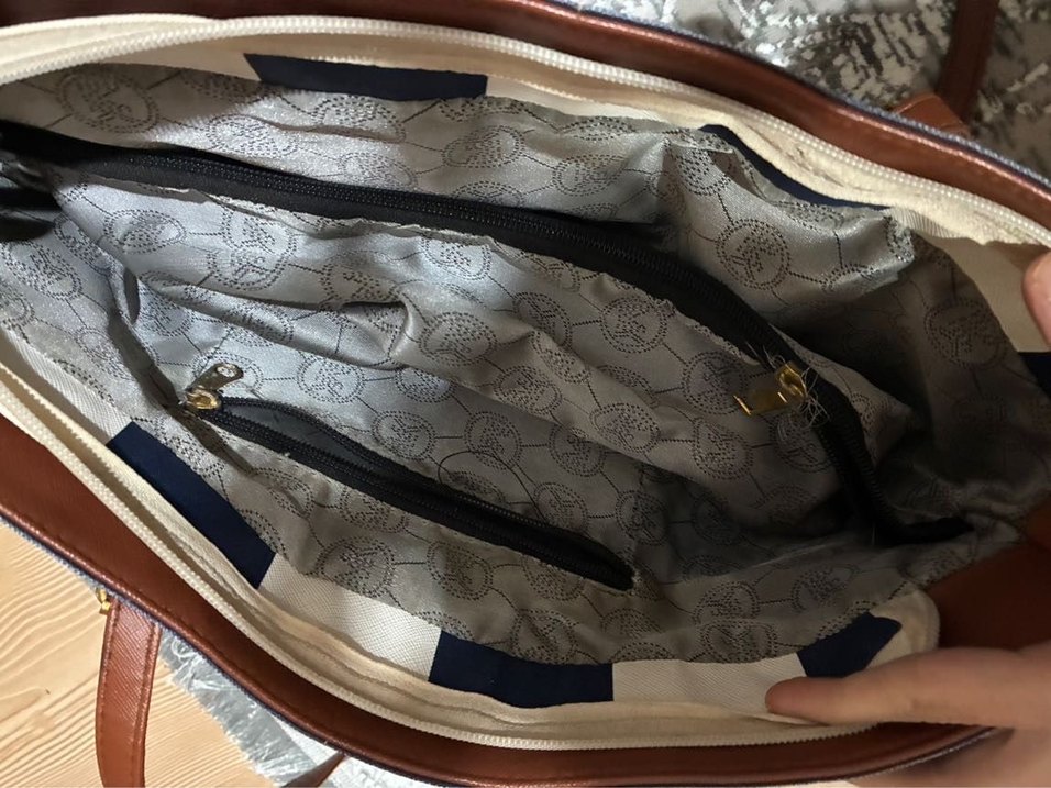 Michael Kors Deri Kahverengi Tokalı Çanta - Görsel 2