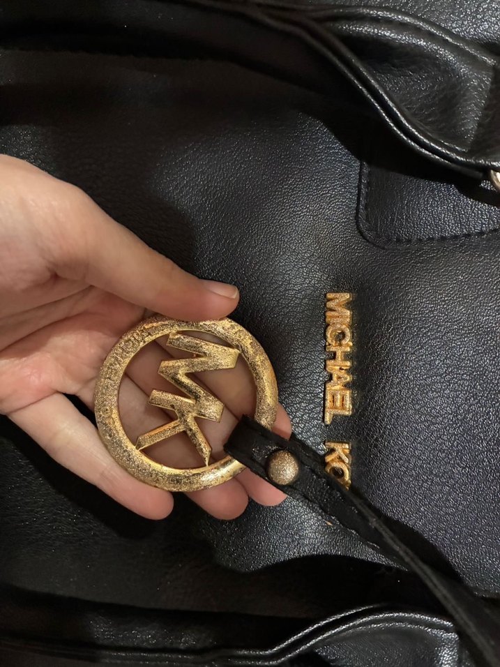 Michael Kors Siyah Deri Kadın Çanta - Görsel 2