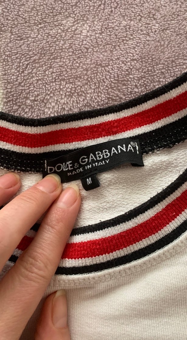 D&G Beyaz  sweatshirt - Görsel 2