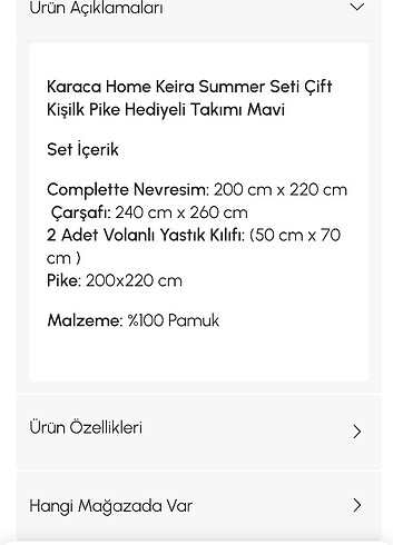 Karaca Home Karaca sıfır summer set