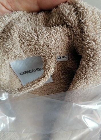 Karaca l. Xl bornoz sıfır bornoz