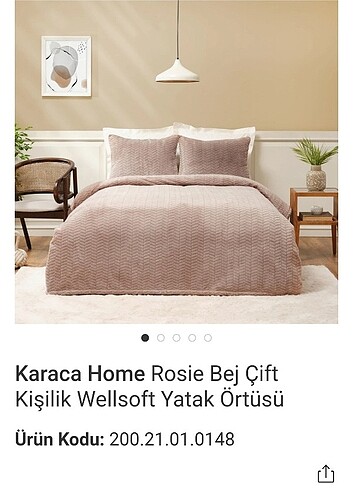 Karaca Home Karaca sıfır yatakörtüsü seti.
