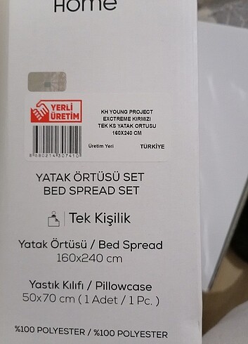 Karaca Home Karaca sıfır tek kişilik yatak örtüsü seti
