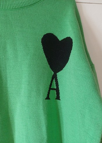 Yeşil Bisiklet Yaka Örgü Kadın Kazak - Görsel 3