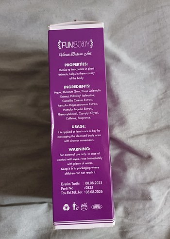 Funbody Vücut Bakım Jeli 200 ml - Görsel 2