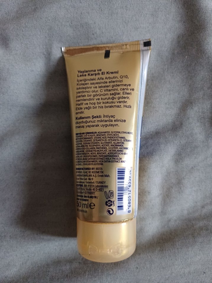 Bioder Q10 Leke Karşıtı El Kremi 50 ml - Görsel 2